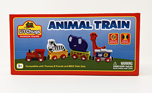 Li'l Chugs Wooden Animal Train Set